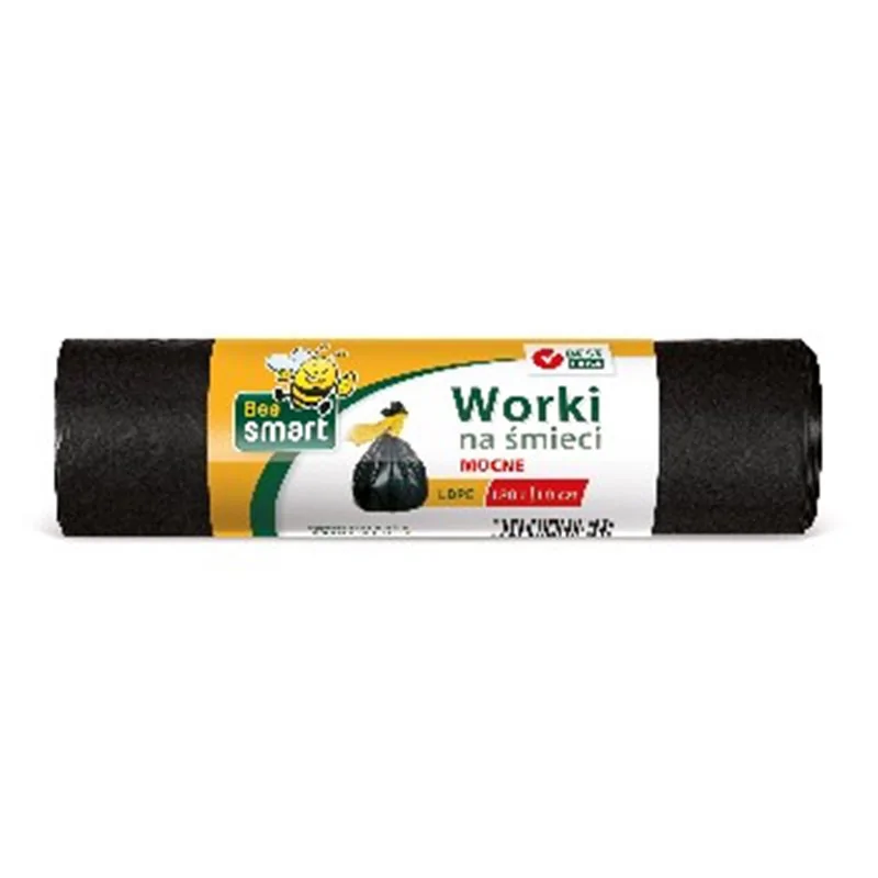 Bee Smart worki na śmieci mocne LDPE 120l 10 szt 