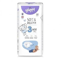 Bella Happy Pieluszki 3 Midi 5-9KG 50szt