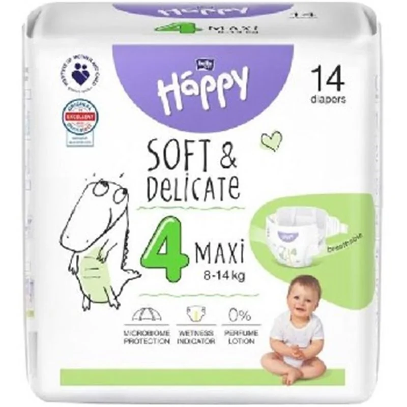 Bella Happy Pieluszki 4 Maxi 8-14KG 14szt