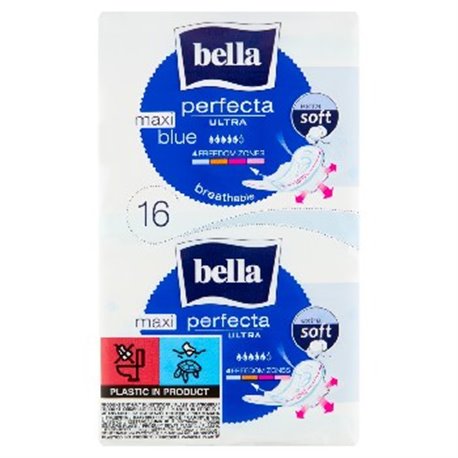 Bella Perfecta Podpaski Higeniczne Maxi Blue 16szt