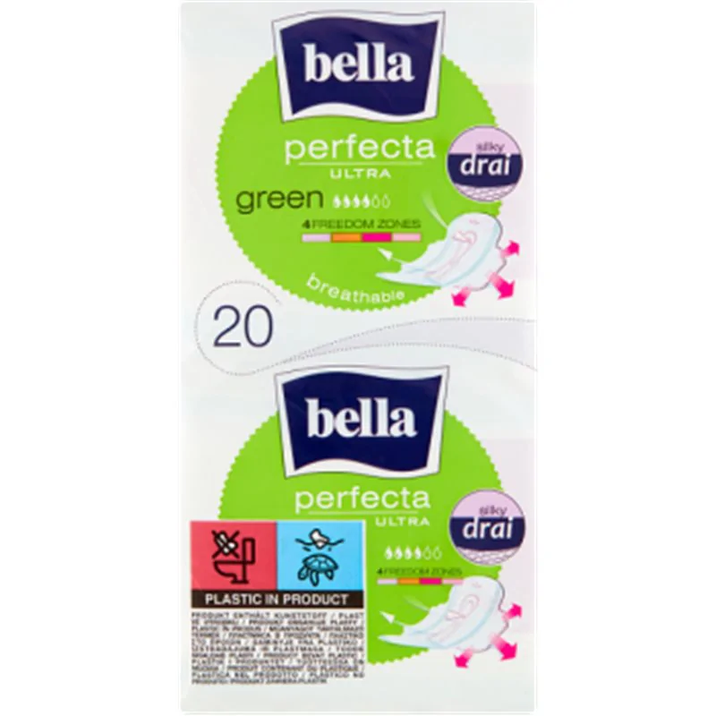 Bella Perfecta Ultra Green Podpaski higieniczne 20 sztuk