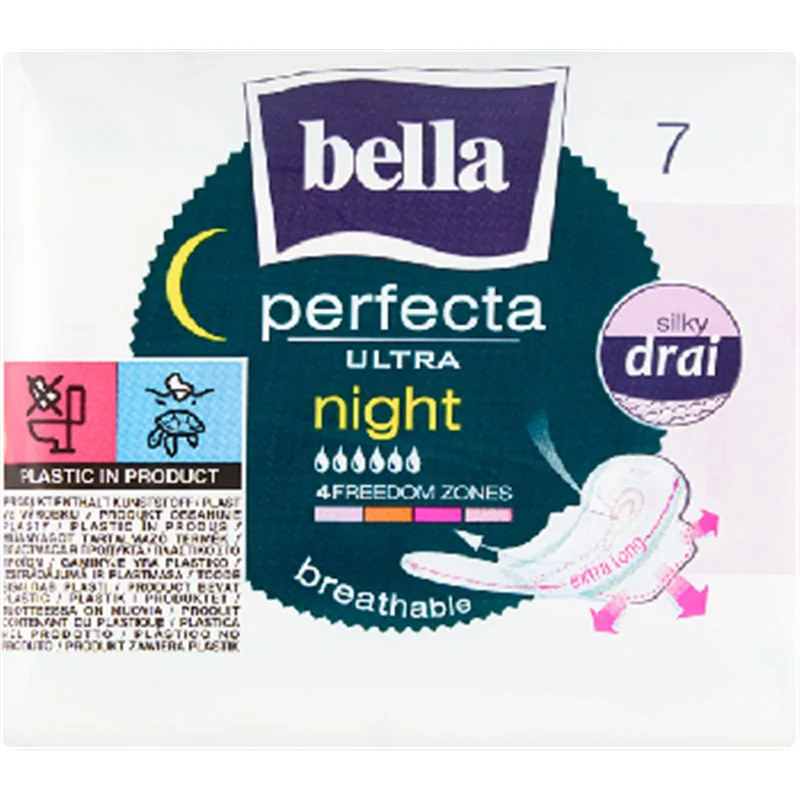 Bella Perfecta Ultra Night Podpaski higieniczne 7 sztuk