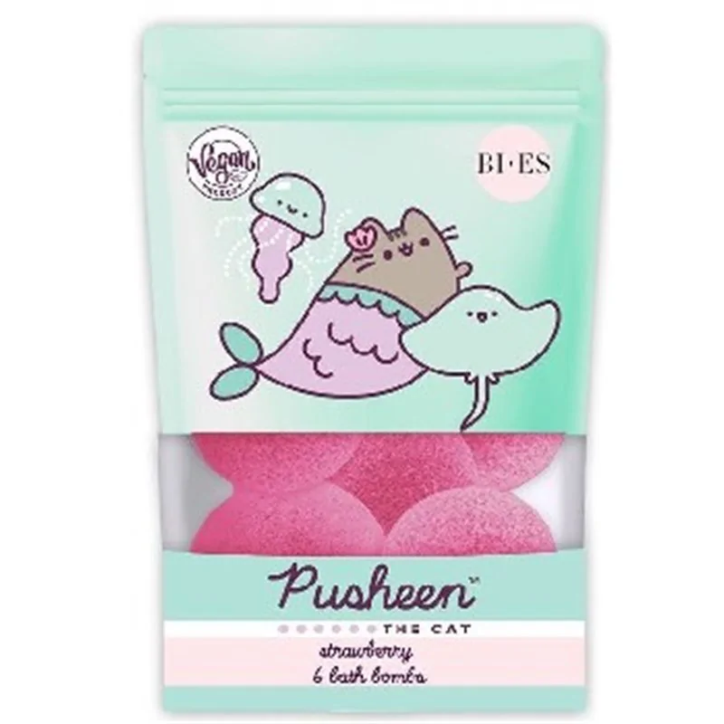 Bi-es Kula Kąpielowa Musująca Pusheen The Cat Truskawka 165G