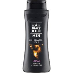 Biały Jeleń for Men Hipoalergiczny żel & szampon 2 w 1 łopian 300 ml