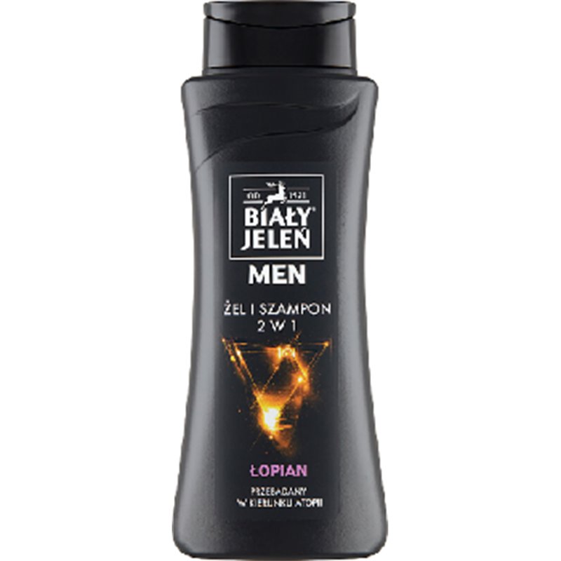 Biały Jeleń for Men Hipoalergiczny żel & szampon 2 w 1 łopian 300 ml