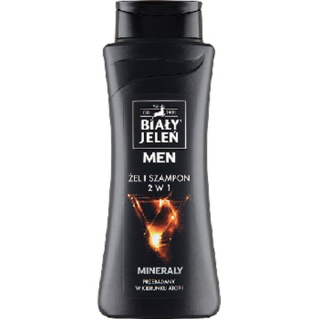 Biały Jeleń for Men Hipoalergiczny żel szampon 2w1 minerały 300 ml