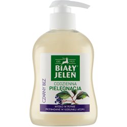 Biały Jeleń Hipoalergiczne mydło w płynie premium łagodzący czarny bez 300 ml