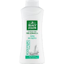 Biały Jeleń Hipoalergiczny płyn do kąpieli nawilżające kozie mleko 750 ml