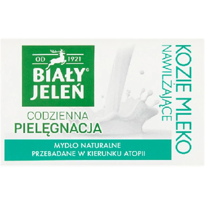 Biały Jeleń mydło naturalne premium z kozim mlekiem i lnem 100 g