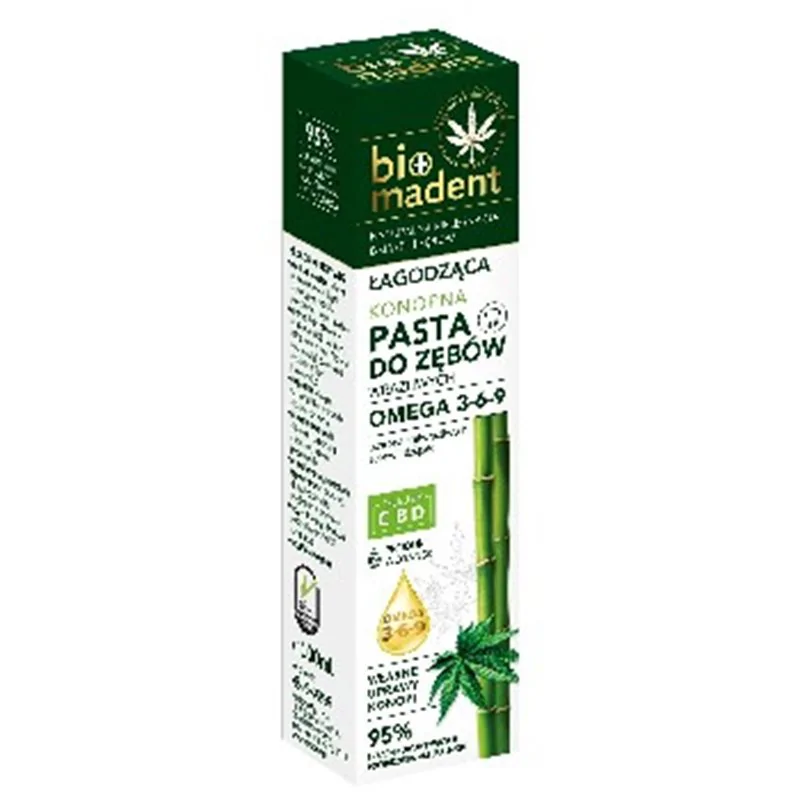 Bio Madent konopna pasta do zębów łagodząca 100ml