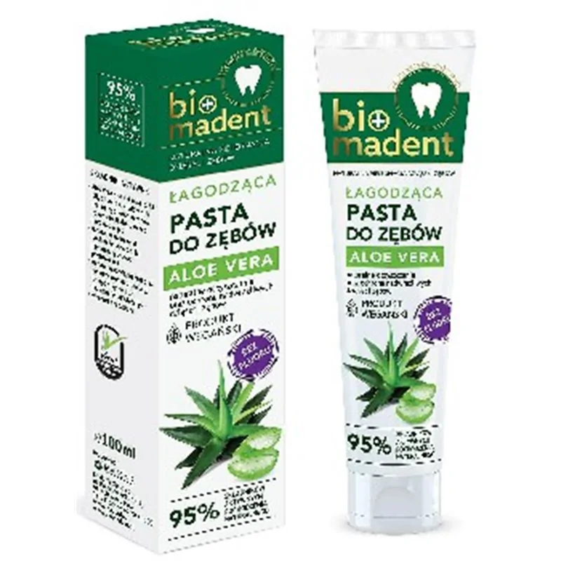 Bio Madent łagodząca pasta do zębów Aloe Vera 100ml