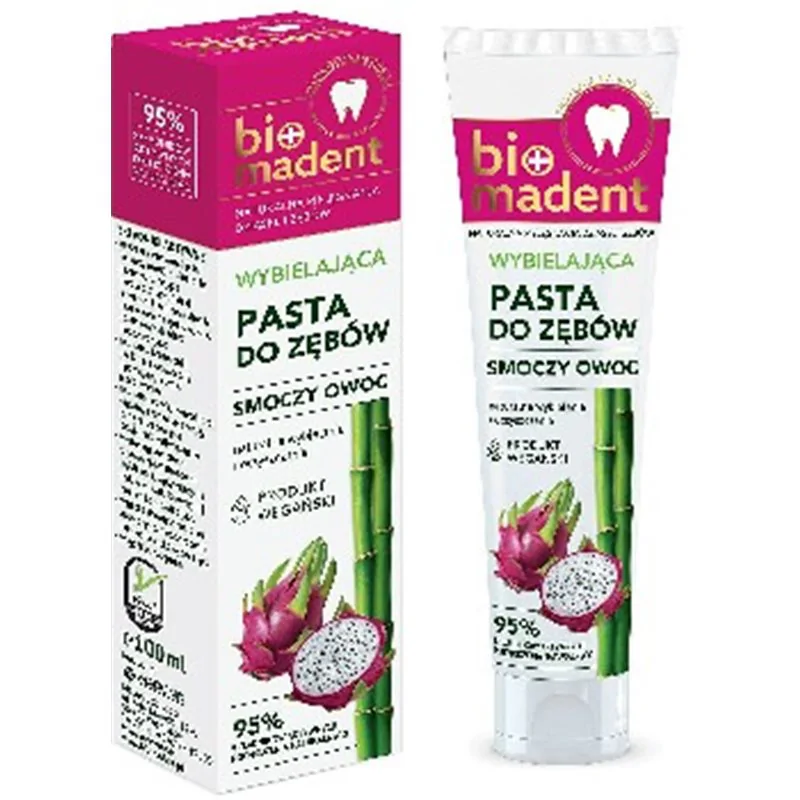 Bio Madent wybielająca pasta do zębów Smoczy Owoc 100ml