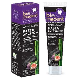 Bio Madent wybielająca pasta do zębów z węglem drzewnym z bambusa i ekstraktem z fig 100ml