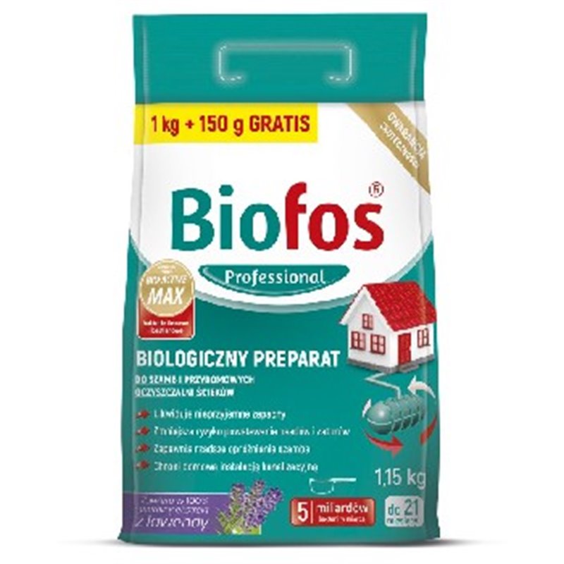 Biofos Professional proszek do szamb i oczyszczalni 1,15kg