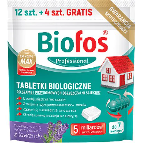 Biofos tabletki biologiczne do szamb 20g 16 szt