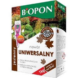 Biopon jesienny nawóz uniwersalny granulat 1kg + eliksir do storczyków gratis