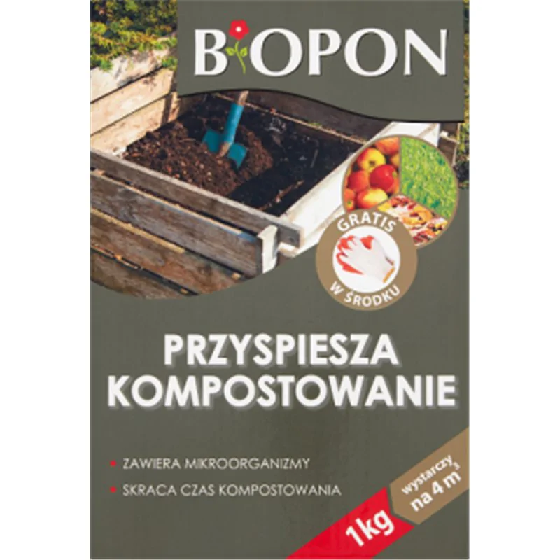 Biopon KOMPOSTER preparat przyspieszający kompostowanie 1kg