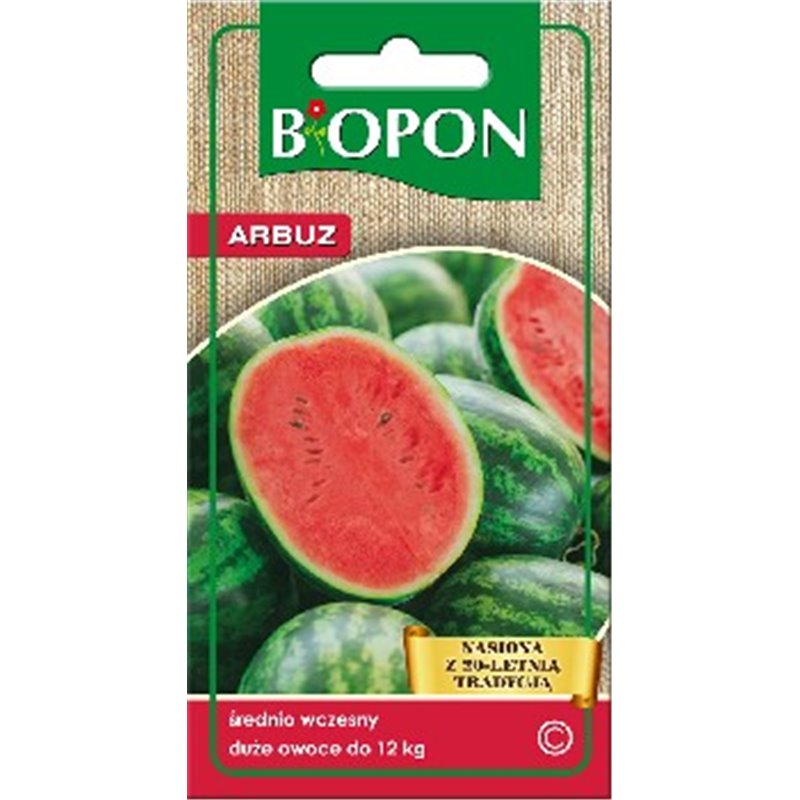 Biopon nasiona arbuz Kawon Crimson Sweet 0,8g