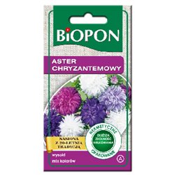 Biopon nasiona aster wysoki chryzantemowy mieszanka 1g