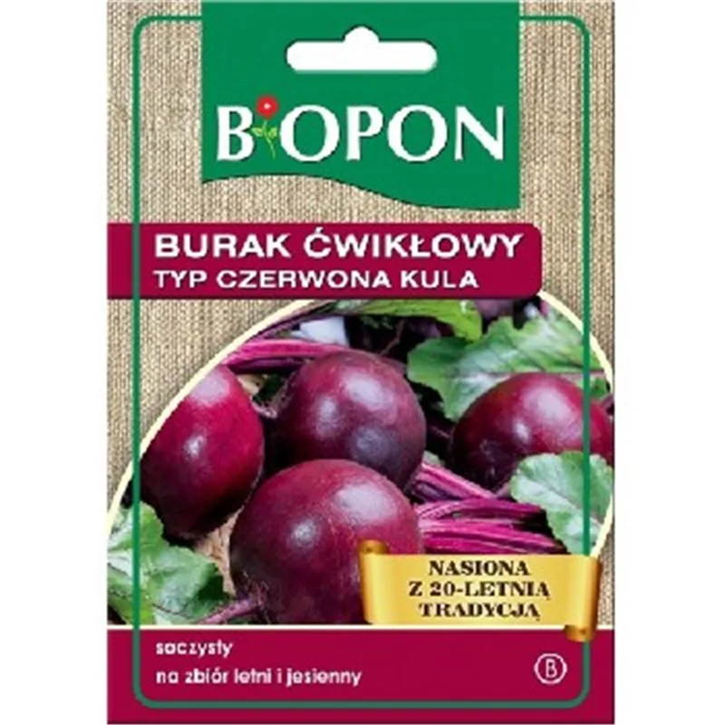 Biopon nasiona burak ćwikłowy czerwona kula 2- tor 15g