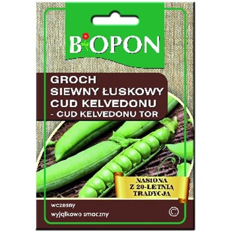 Biopon nasiona groch siewny łuskowy Cud Kelvedonu 40g