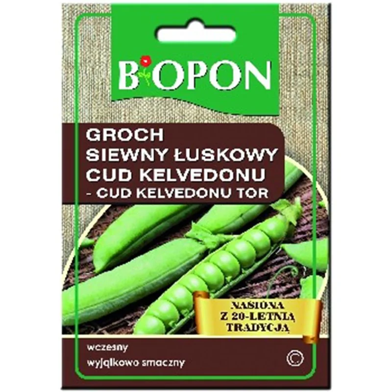 Biopon nasiona groch siewny łuskowy Cud Kelvedonu 40g