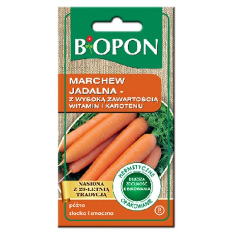 Biopon nasiona marchew jadalna z wysoką zawartością witamin i karotenu 4g