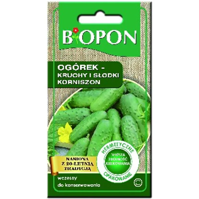 Biopon nasiona ogórek kruchy i słodki korniszon 2g