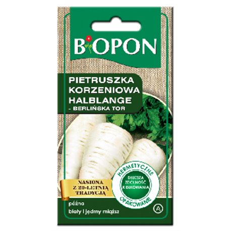 Biopon nasiona pietruszka korzeniowa Halblange - berlińska 3g