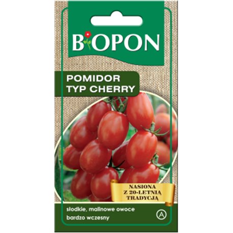 Biopon nasiona pomidor malinowy typ Cherry 0,1g