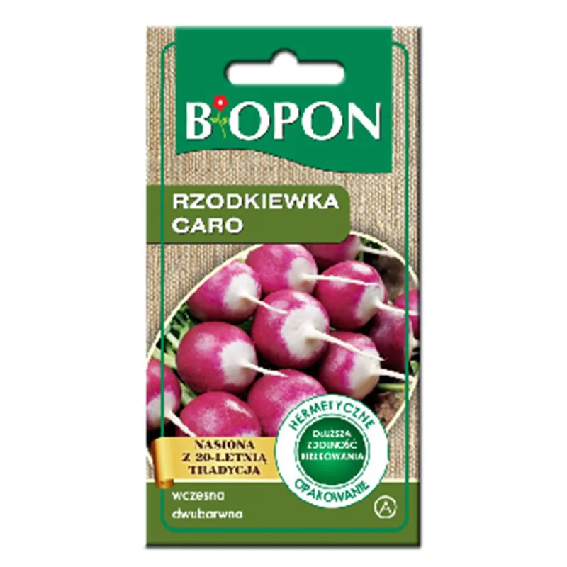 Biopon nasiona rzodkiewka Caro 8g