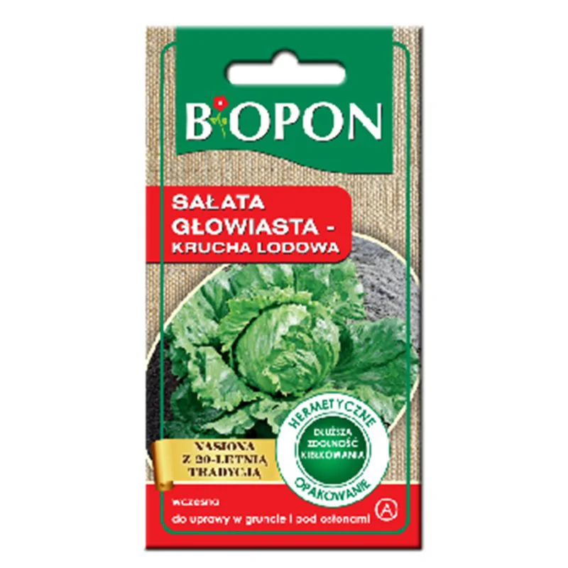 Biopon nasiona sałata głowiasta krucha lodowa 0.5g