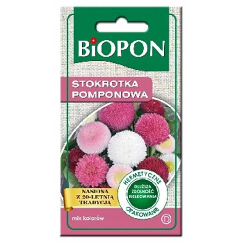 Biopon nasiona stokrotka pomponowa mieszanka 0,1g