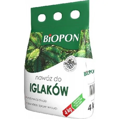 Biopon nawóz do iglaków granulat 4kg worek