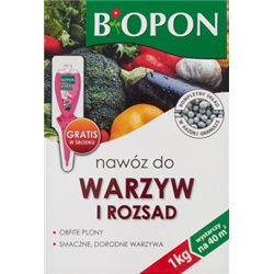 Biopon nawóz do pomidorów,ogórków i warzyw granulat 1kg