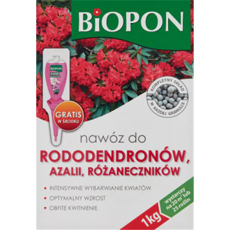 Biopon nawóz do rododendronów azalii i różaneczników granulat 1kg
