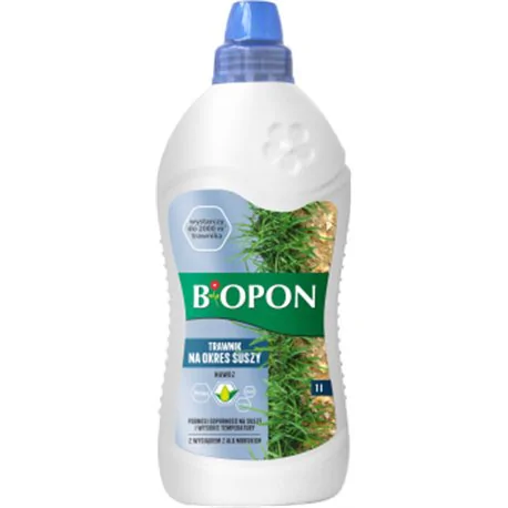 Biopon nawóz do trawnika na okres suszy płyn 1l