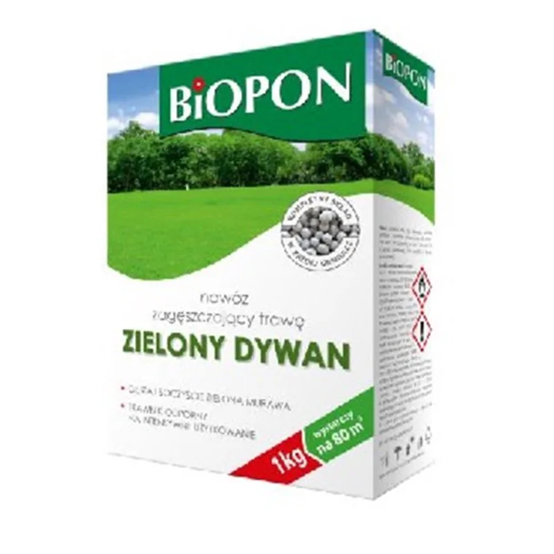 Biopon nawóz do trawnika Zielony Dywan granulat 5kg