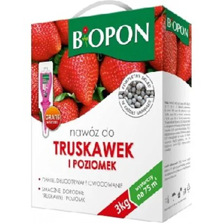 Biopon nawóz do truskawek i poziomek 3 kg