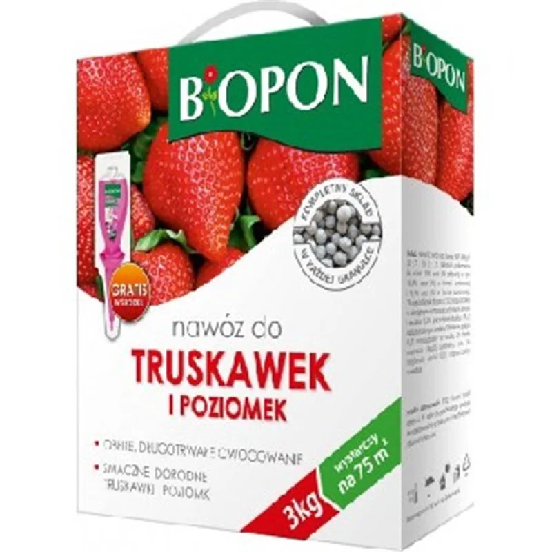 Biopon nawóz do truskawek i poziomek 3 kg