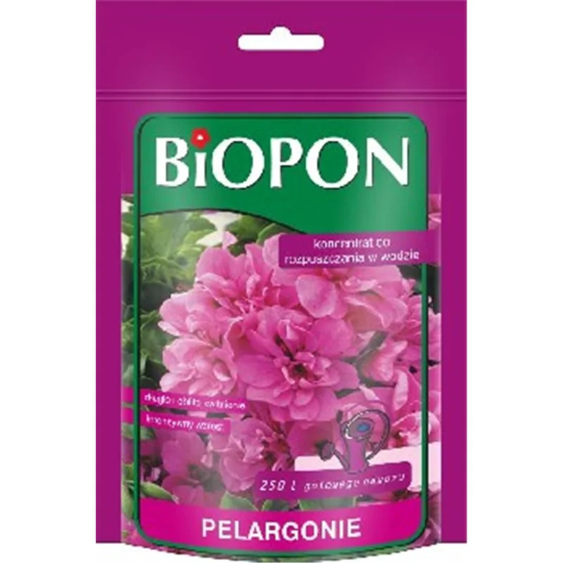 Biopon nawóz rozpuszczalny do pelargonii koncentrat 250g