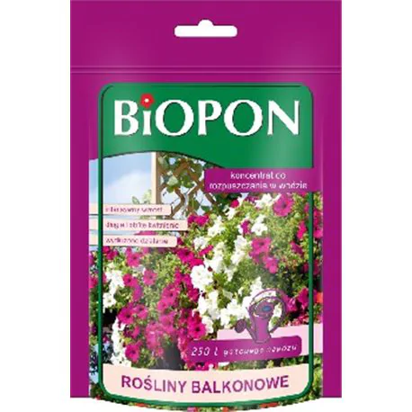 Biopon nawóz rozpuszczalny do roślin balkonowych koncentrat 250g