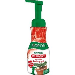 Biopon nawóz w piance do roślin kwitnących 250ml