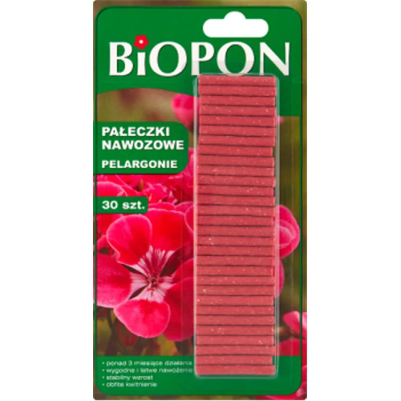 Biopon paleczki nawozowe pelargonier 30szt