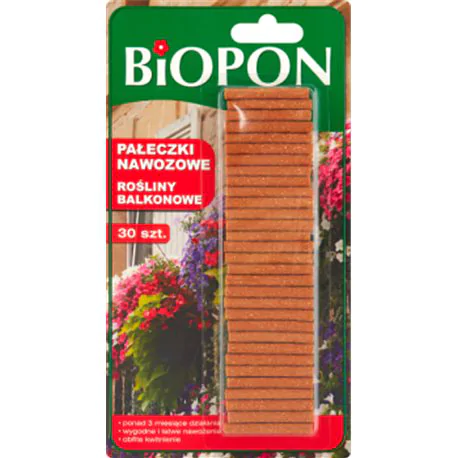 Biopon pałeczki nawozowe do roślin balkonowych 30szt