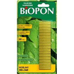 Biopon pałeczki nawozowe do roślin zielonych 30szt