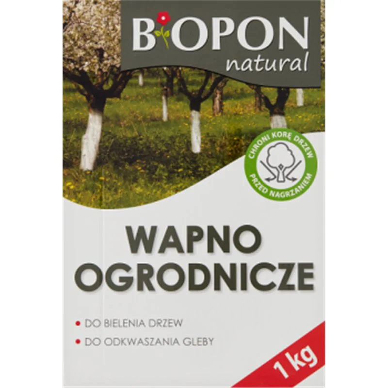 Biopon wapno do bielenia i odkwaszania gleby 1kg