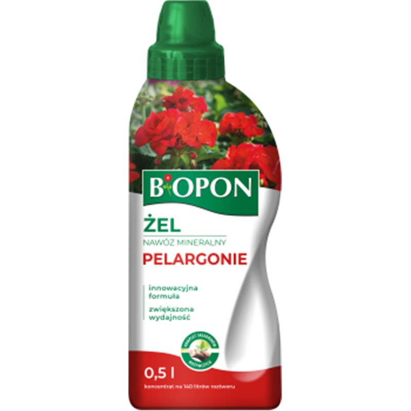 Biopon żel nawóz mineralny pelargonie 0,5l