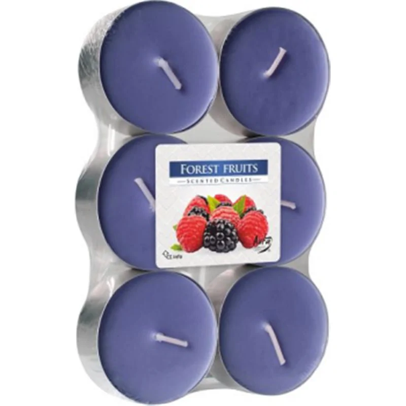 Bispol podgrzewacz tealight zapachowy maxi 6 sztuk p35-13 Leśne Owoce