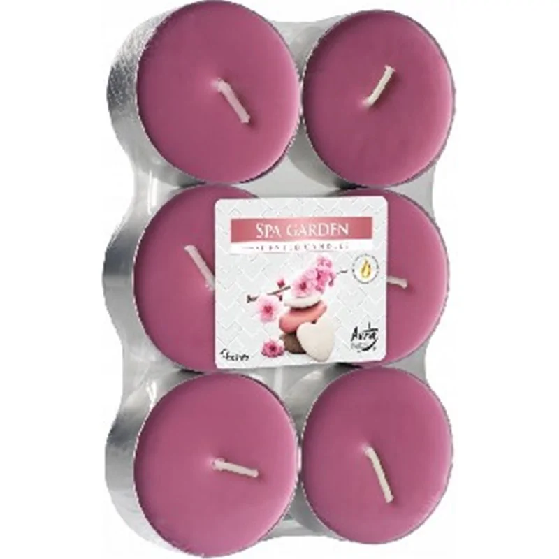 Bispol podgrzewacze zapachowe tealight maxi P35-6-254 S6 OGRÓD SPA 6 sztuk